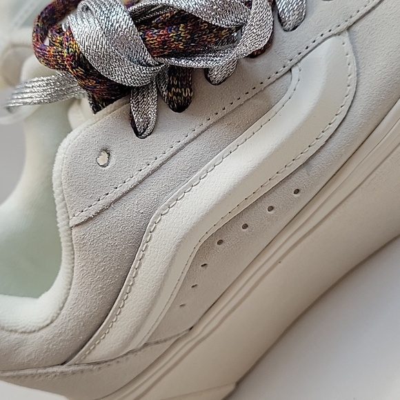 NWOB Vans Knu Stack White Casual LifeStyle Platform Shoes US W 9 M 7.5 Unisex - Picture 9 of 16